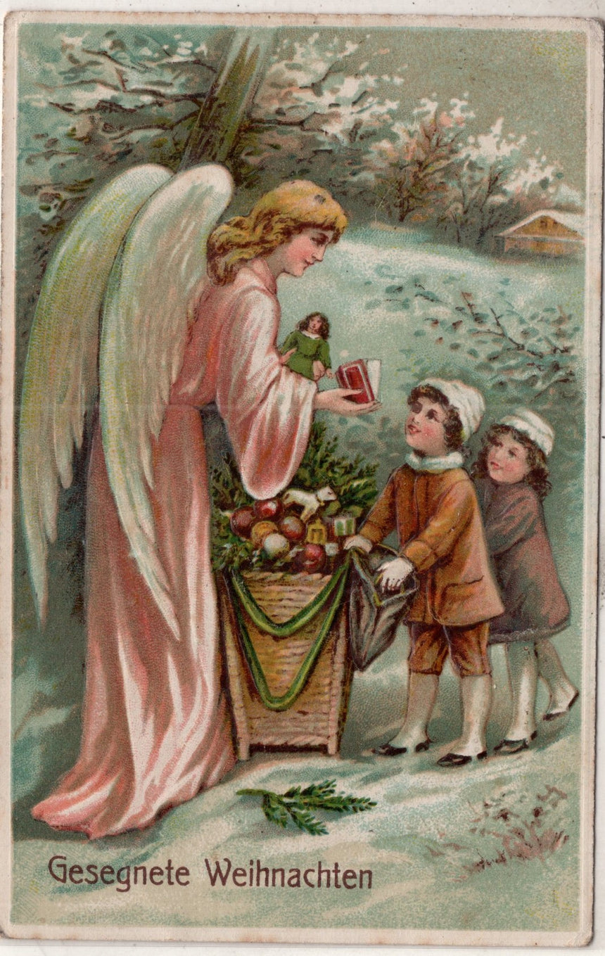 Cartolina Buon Natale / anno. Frohe Weihnachten / Neues Jahr. Merry Christmas & Happy New Year | Collezionissimo