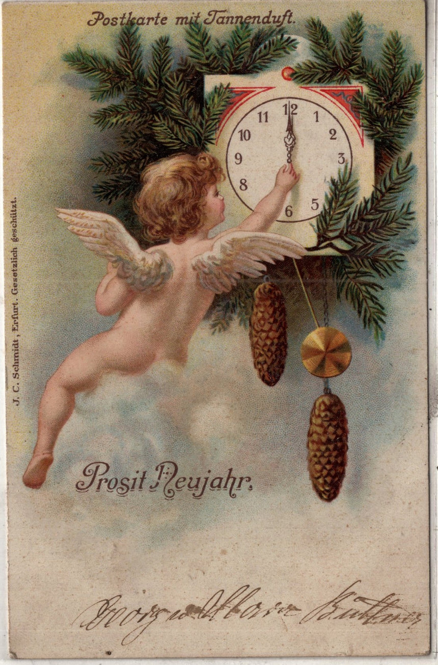 Cartolina Buon Natale / anno. Frohe Weihnachten / Neues Jahr. Merry Christmas & Happy New Year | Collezionissimo