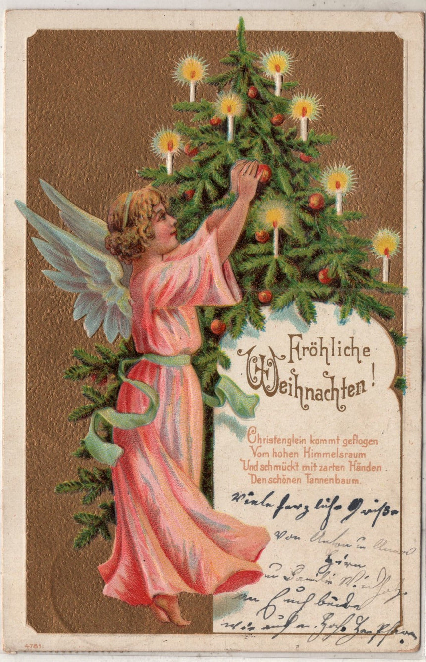Cartolina Buon Natale / anno. Frohe Weihnachten / Neues Jahr. Merry Christmas & Happy New Year | Collezionissimo