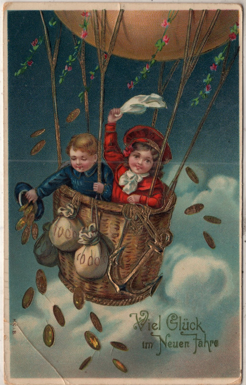 Cartolina Buon Natale / anno. Frohe Weihnachten / Neues Jahr. Merry Christmas & Happy New Year | Collezionissimo