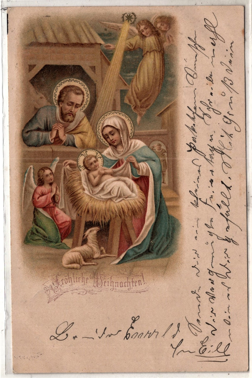 Cartolina Buon Natale / anno. Frohe Weihnachten / Neues Jahr. Merry Christmas & Happy New Year | Collezionissimo