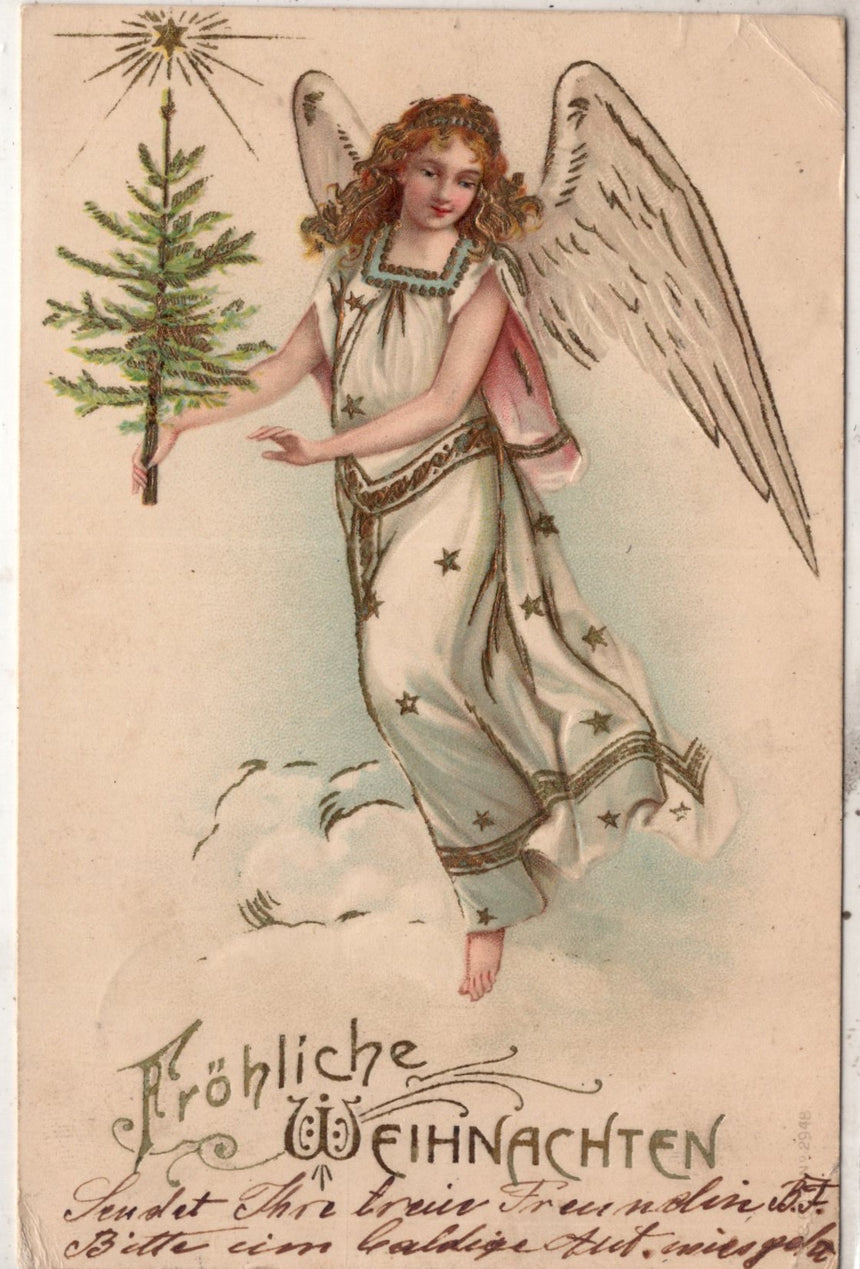 Cartolina Buon Natale / anno. Frohe Weihnachten / Neues Jahr. Merry Christmas & Happy New Year | Collezionissimo