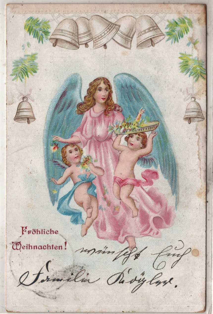 Cartolina Buon Natale / anno. Frohe Weihnachten / Neues Jahr. Merry Christmas & Happy New Year | Collezionissimo