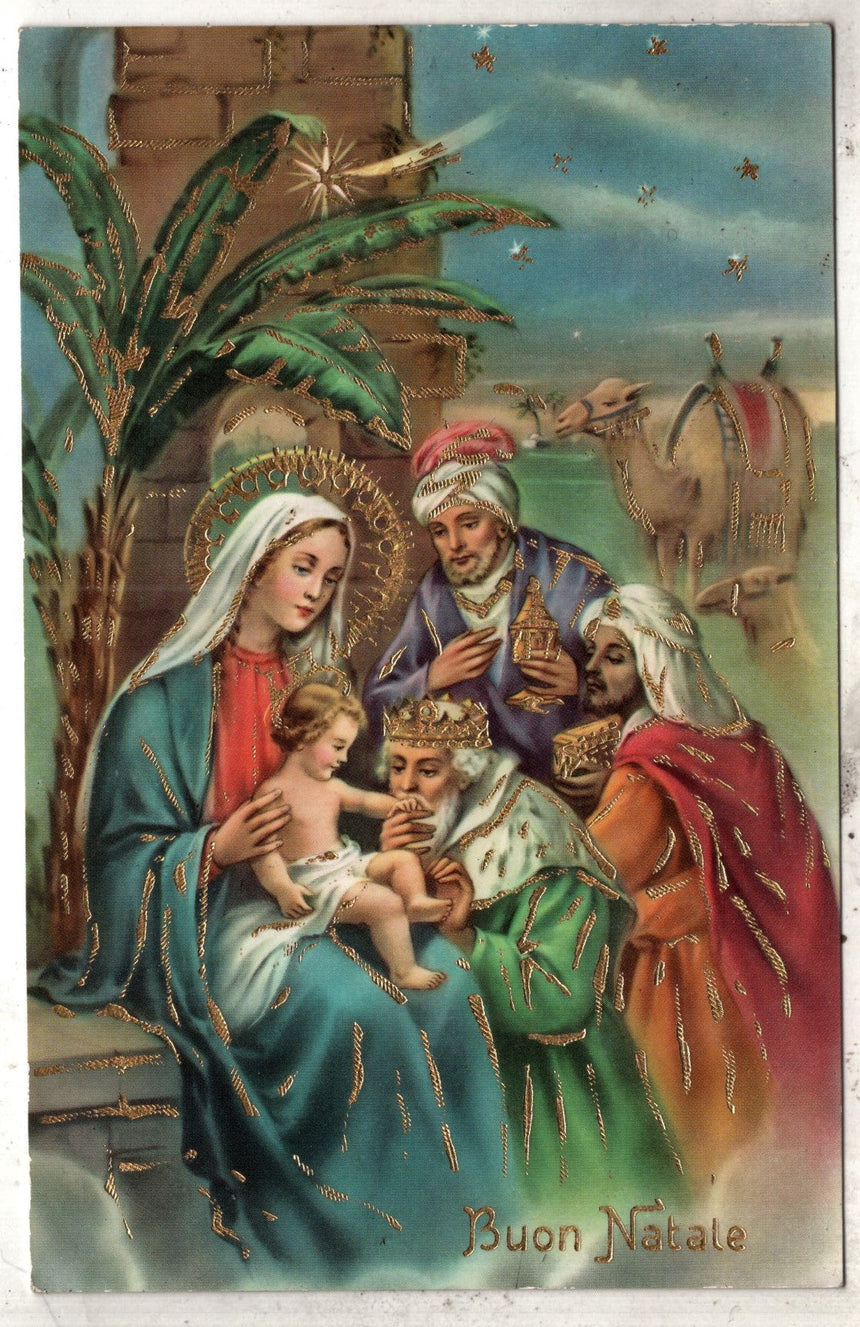 Cartolina Buon Natale / anno. Frohe Weihnachten / Neues Jahr. Merry Christmas & Happy New Year | Collezionissimo