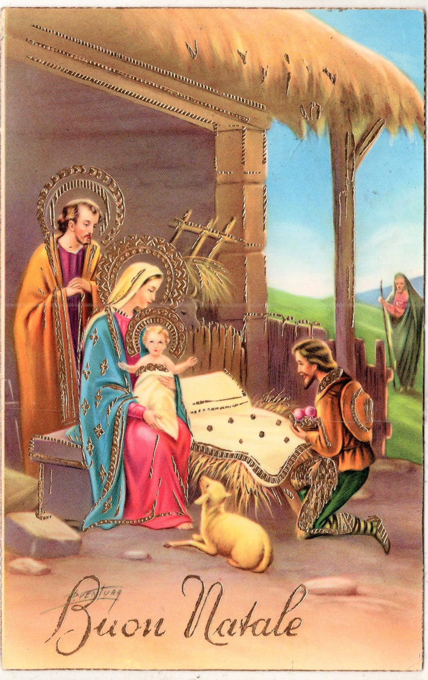 Cartolina Buon Natale / anno. Frohe Weihnachten / Neues Jahr. Merry Christmas & Happy New Year | Collezionissimo