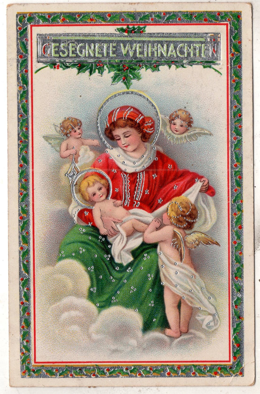 Cartolina Buon Natale / anno. Frohe Weihnachten / Neues Jahr. Merry Christmas & Happy New Year | Collezionissimo
