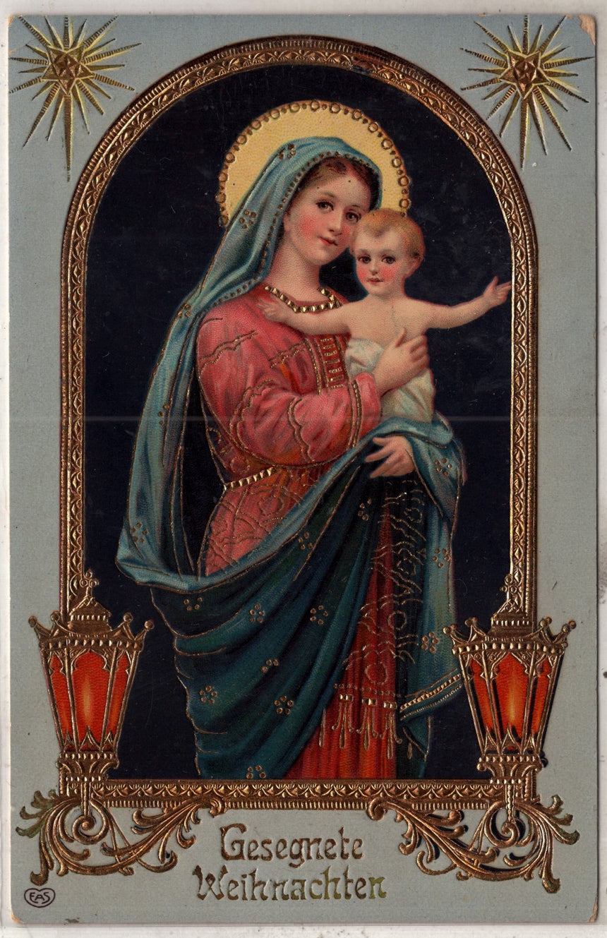 Cartolina Buon Natale / anno. Frohe Weihnachten / Neues Jahr. Merry Christmas & Happy New Year | Collezionissimo