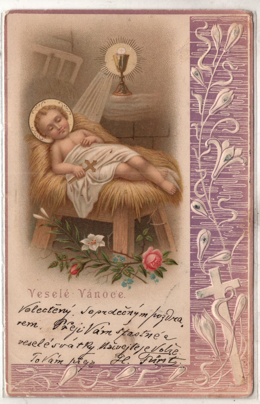 Cartolina Buon Natale / anno. Frohe Weihnachten / Neues Jahr. Merry Christmas & Happy New Year | Collezionissimo