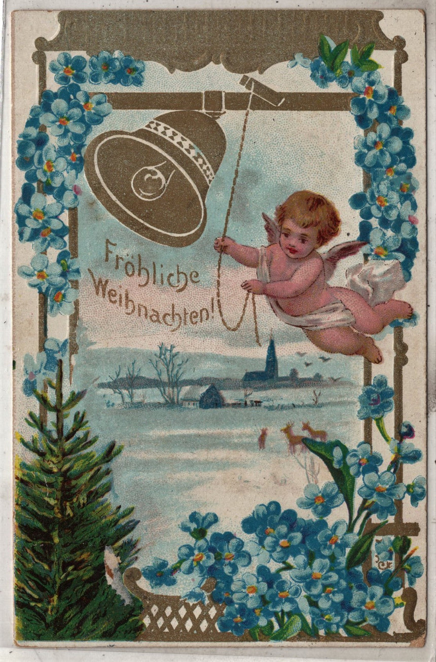 Cartolina Buon Natale / anno. Frohe Weihnachten / Neues Jahr. Merry Christmas & Happy New Year | Collezionissimo