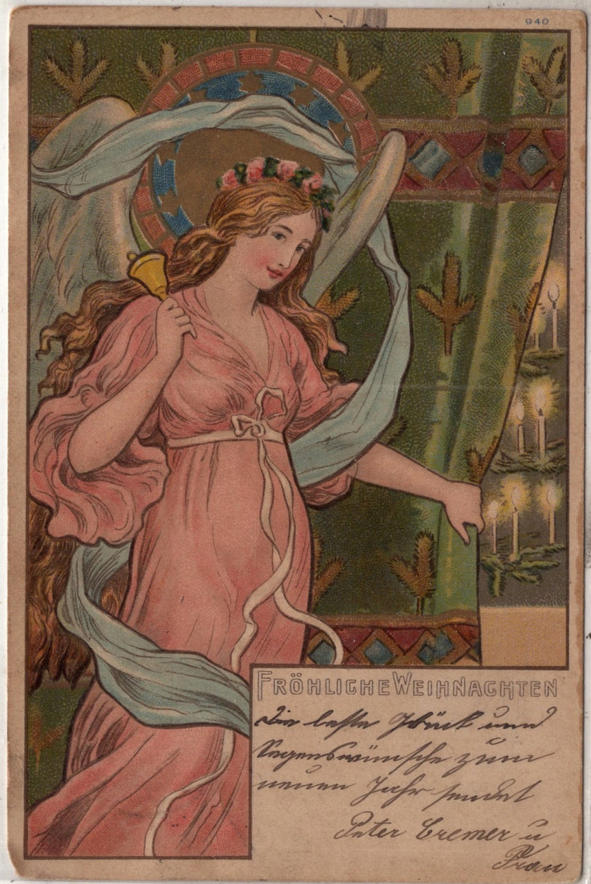 Cartolina Buon Natale / anno. Frohe Weihnachten / Neues Jahr. Merry Christmas & Happy New Year | Collezionissimo