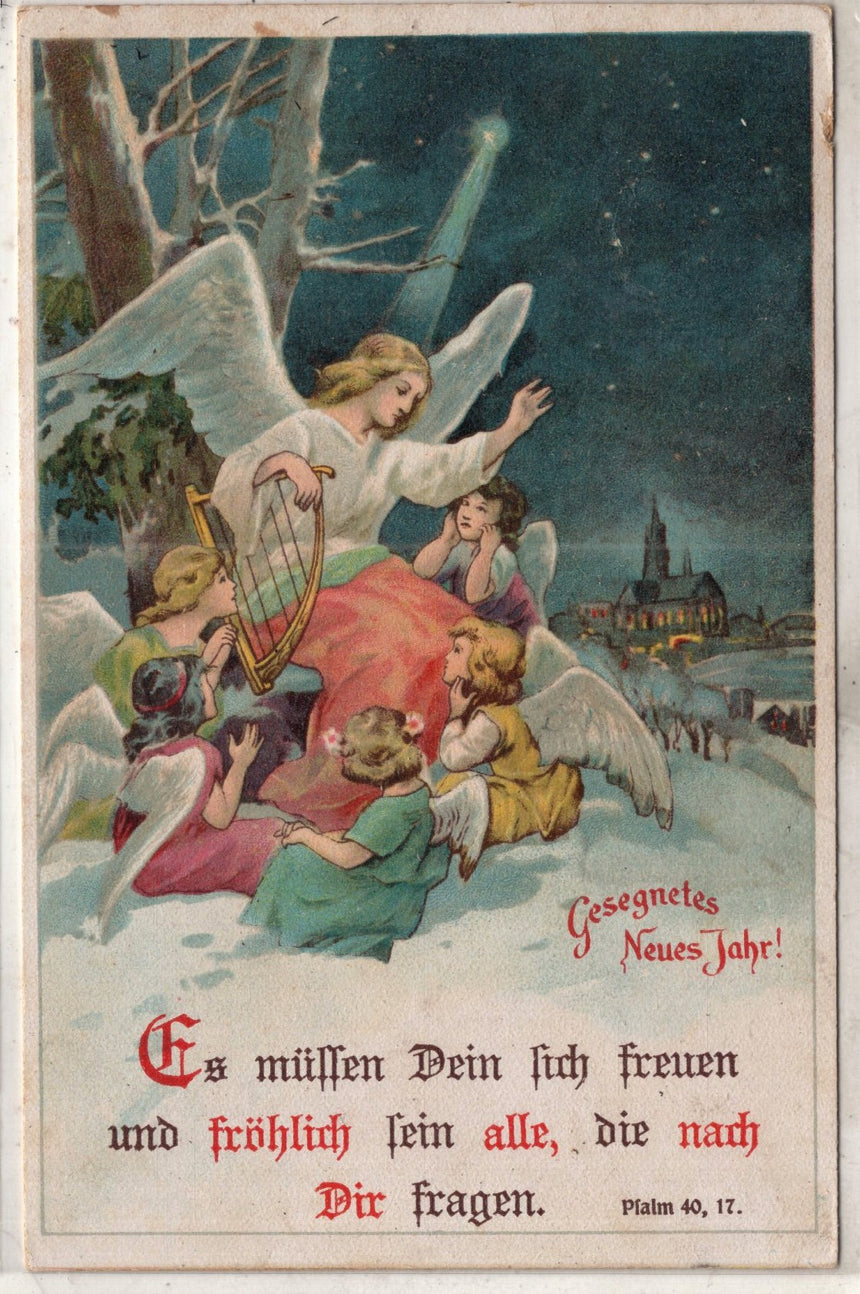 Cartolina Buon Natale / anno. Frohe Weihnachten / Neues Jahr. Merry Christmas & Happy New Year | Collezionissimo