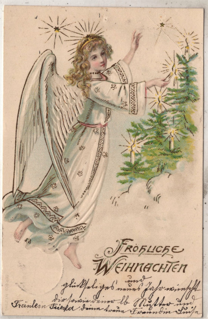 Cartolina Buon Natale / anno. Frohe Weihnachten / Neues Jahr. Merry Christmas & Happy New Year | Collezionissimo