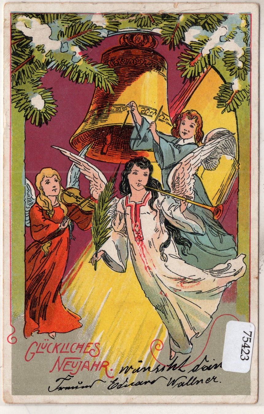 Cartolina Buon Natale / anno. Frohe Weihnachten / Neues Jahr. Merry Christmas & Happy New Year | Collezionissimo