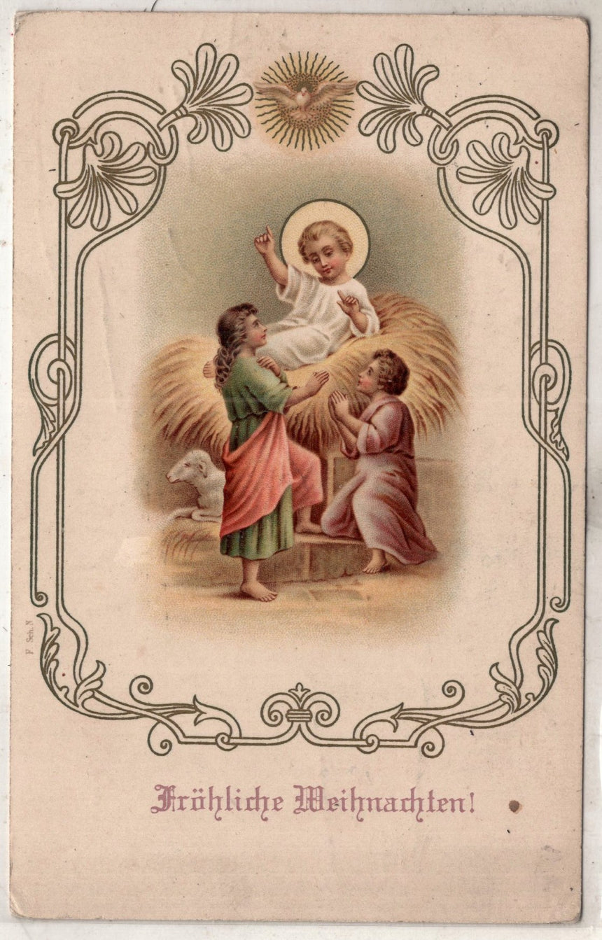 Cartolina Buon Natale / anno. Frohe Weihnachten / Neues Jahr. Merry Christmas & Happy New Year | Collezionissimo