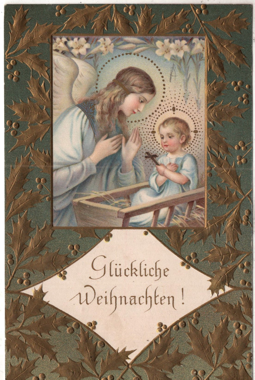 Cartolina Buon Natale / anno. Frohe Weihnachten / Neues Jahr. Merry Christmas & Happy New Year | Collezionissimo