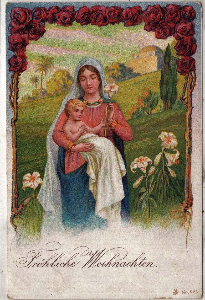 Cartolina Buon Natale / anno. Frohe Weihnachten / Neues Jahr. Merry Christmas & Happy New Year | Collezionissimo