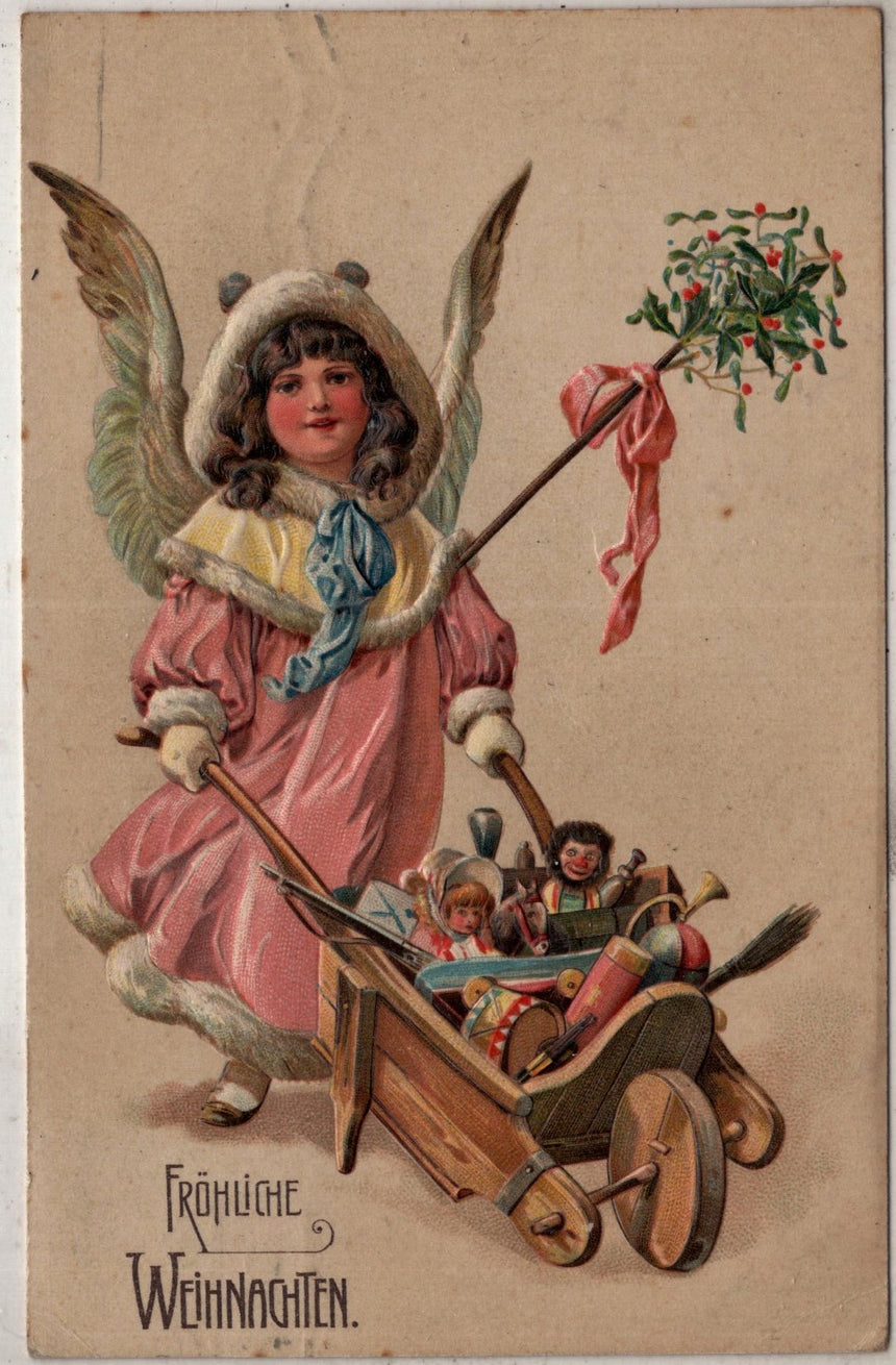 Cartolina Buon Natale / anno. Frohe Weihnachten / Neues Jahr. Merry Christmas & Happy New Year | Collezionissimo