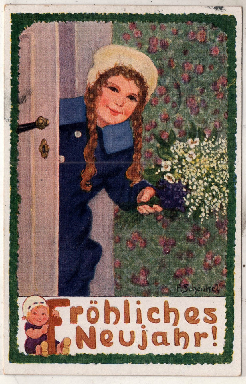 Cartolina Buon Natale / anno. Frohe Weihnachten / Neues Jahr. Merry Christmas & Happy New Year | Collezionissimo