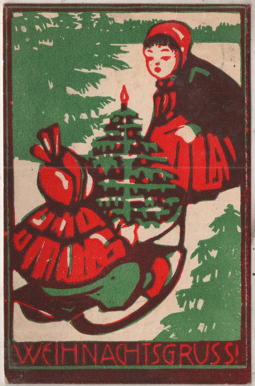 Cartolina Buon Natale / anno. Frohe Weihnachten / Neues Jahr. Merry Christmas & Happy New Year | Collezionissimo