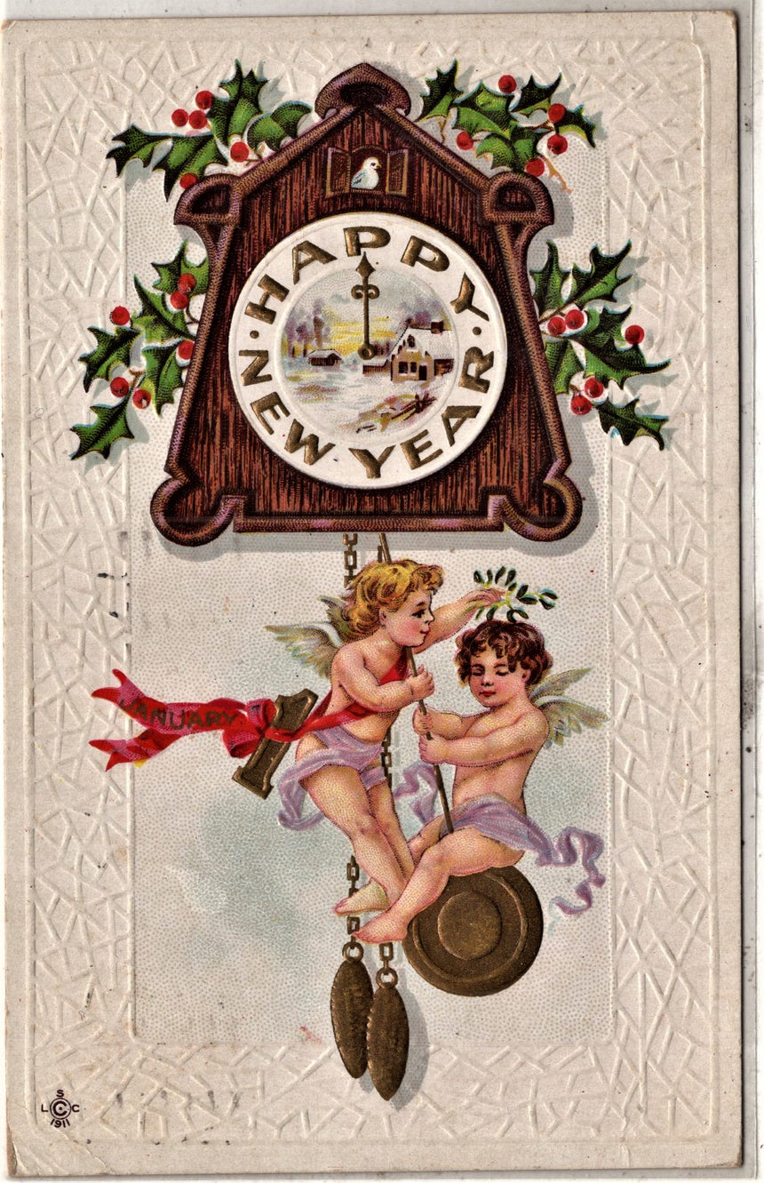Cartolina Buon Natale / anno. Frohe Weihnachten / Neues Jahr. Merry Christmas & Happy New Year | Collezionissimo