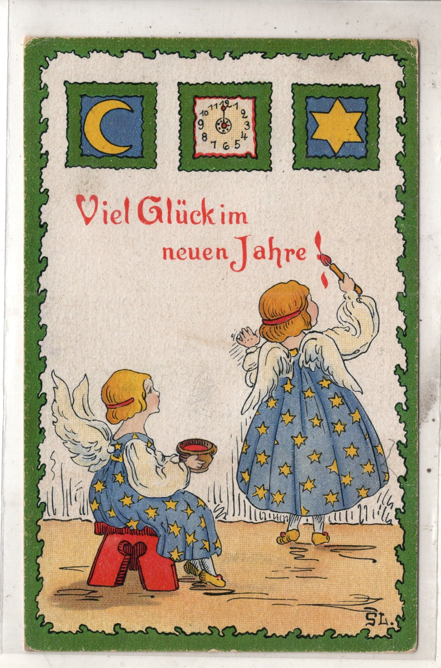 Cartolina Buon Natale / anno. Frohe Weihnachten / Neues Jahr. Merry Christmas & Happy New Year | Collezionissimo