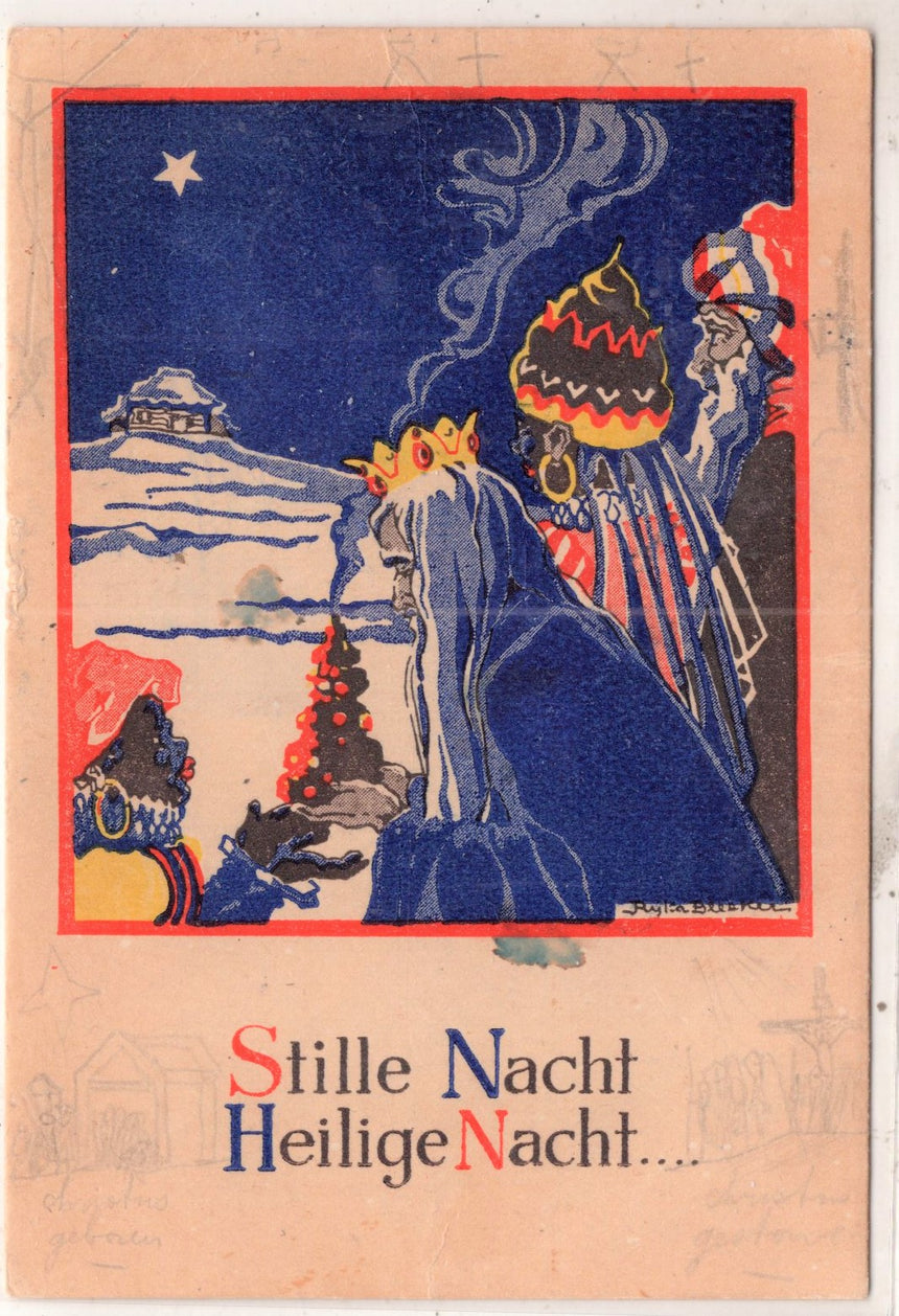 Cartolina Buon Natale / anno. Frohe Weihnachten / Neues Jahr. Merry Christmas & Happy New Year | Collezionissimo