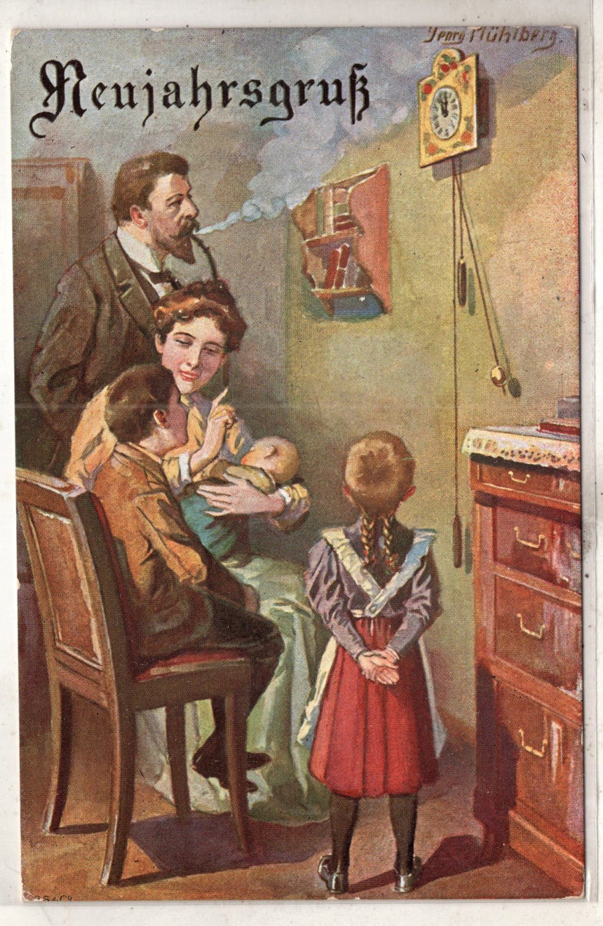 Cartolina Buon Natale / anno. Frohe Weihnachten / Neues Jahr. Merry Christmas & Happy New Year | Collezionissimo