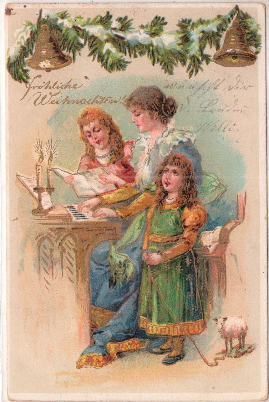 Cartolina Buon Natale / anno. Frohe Weihnachten / Neues Jahr. Merry Christmas & Happy New Year | Collezionissimo