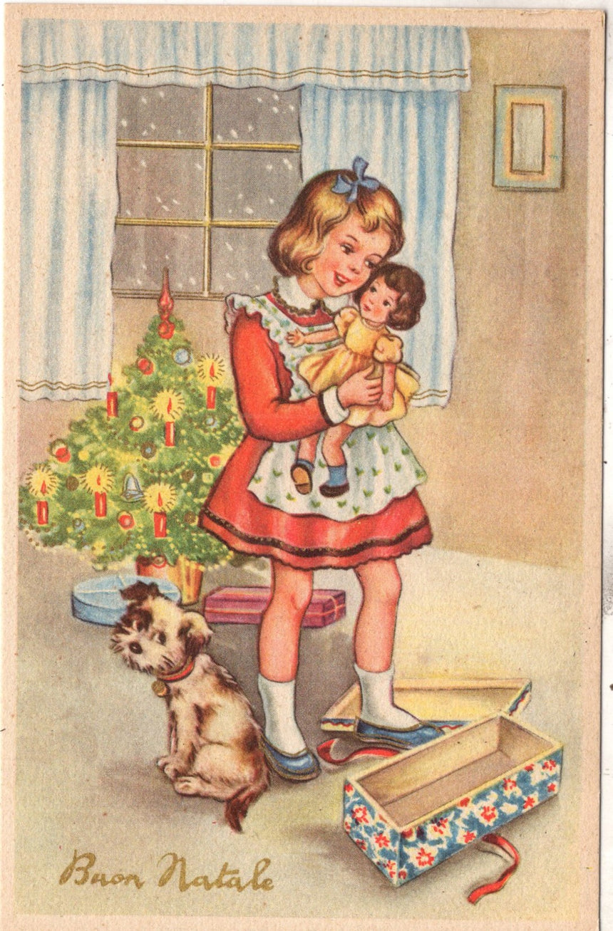 Cartolina Buon Natale / anno. Frohe Weihnachten / Neues Jahr. Merry Christmas & Happy New Year | Collezionissimo