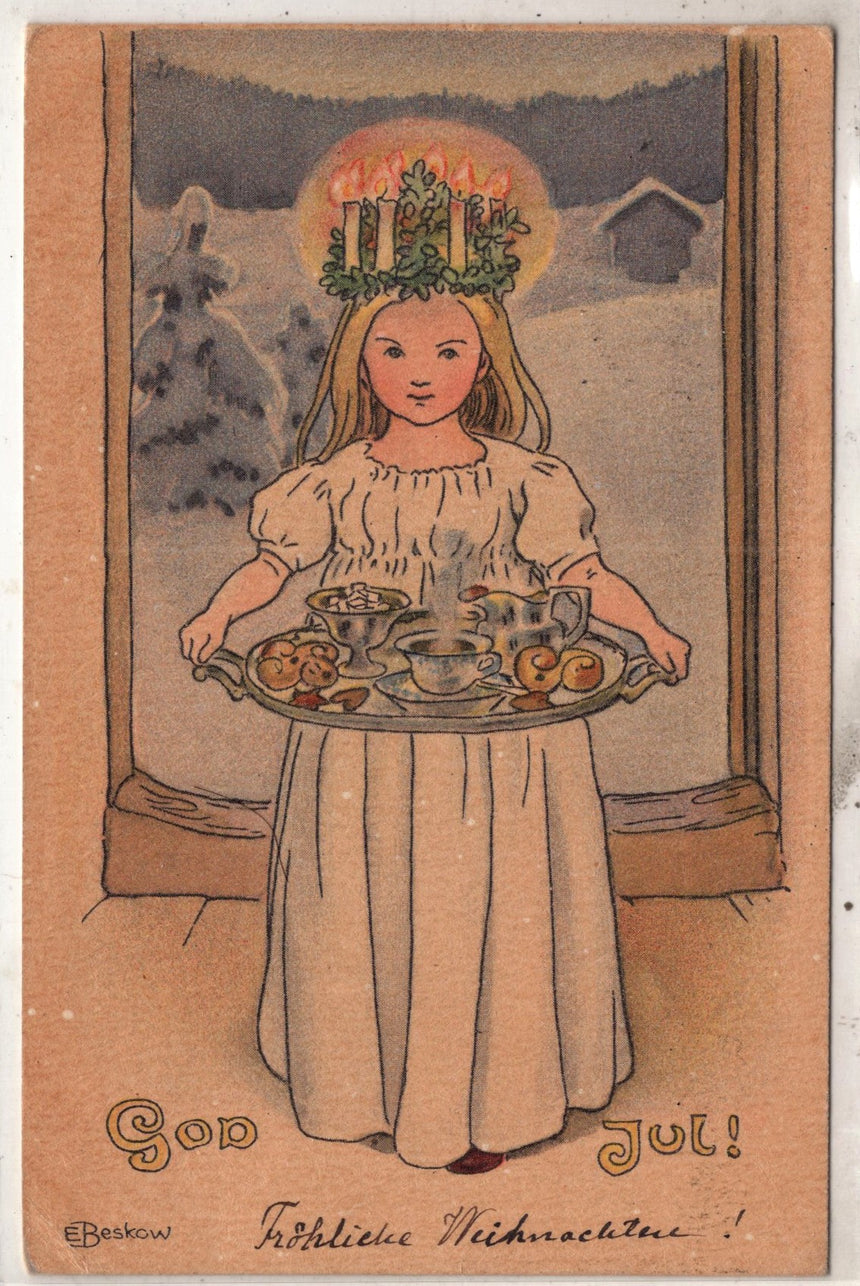 Cartolina Buon Natale / anno. Frohe Weihnachten / Neues Jahr. Merry Christmas & Happy New Year | Collezionissimo