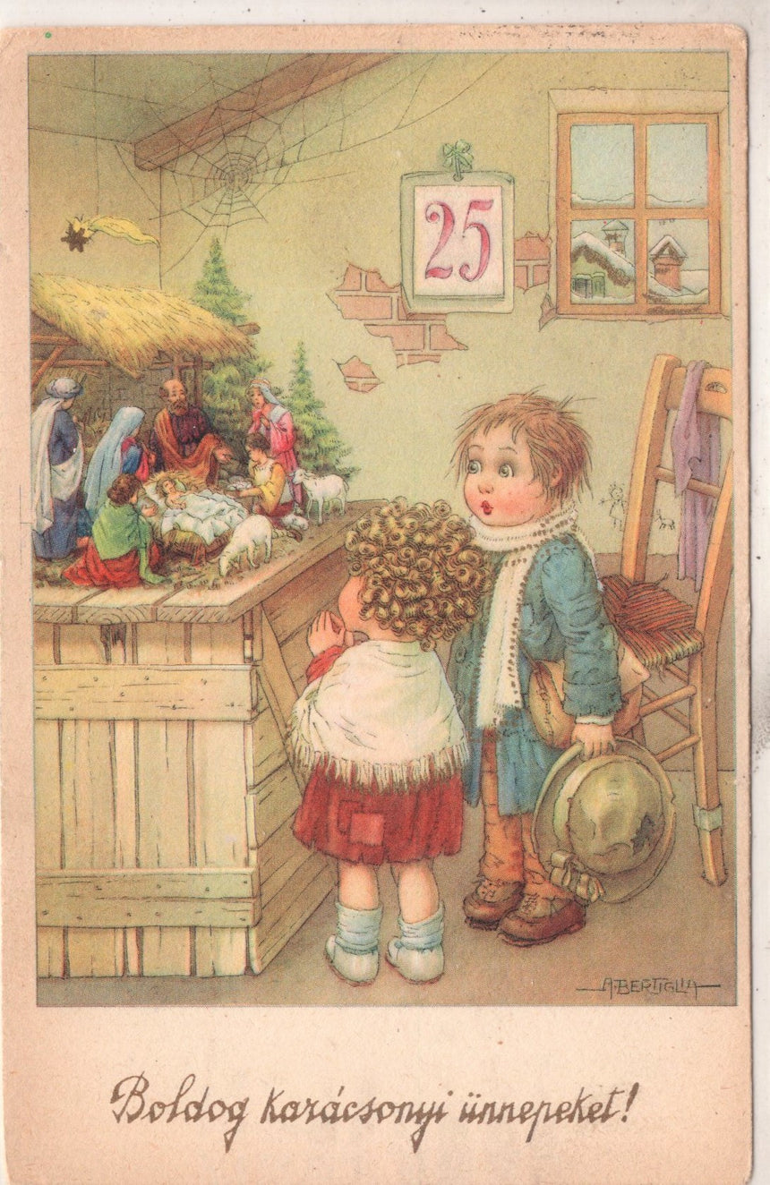 Cartolina Buon Natale / anno. Frohe Weihnachten / Neues Jahr. Merry Christmas & Happy New Year | Collezionissimo