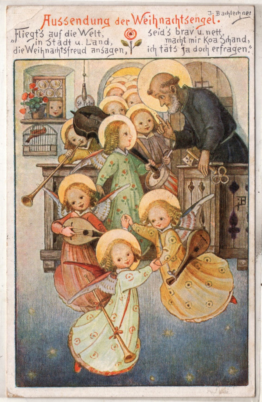 Cartolina Buon Natale / anno. Frohe Weihnachten / Neues Jahr. Merry Christmas & Happy New Year | Collezionissimo