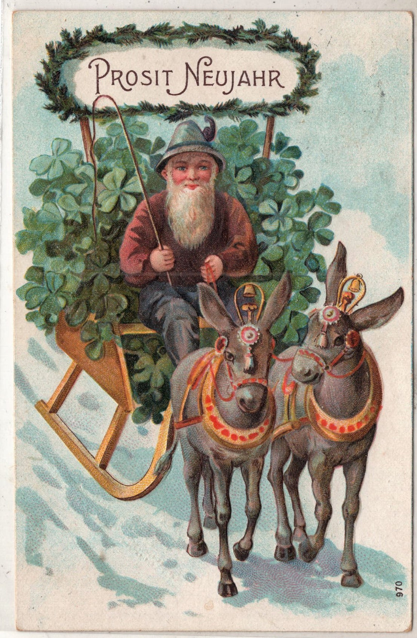 Cartolina Buon Natale / anno. Frohe Weihnachten / Neues Jahr. Merry Christmas & Happy New Year | Collezionissimo