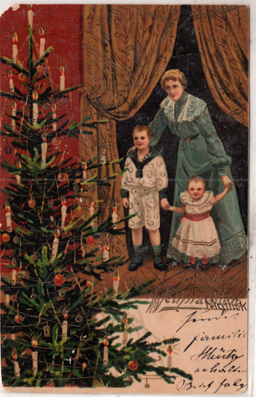 Cartolina Buon Natale / anno. Frohe Weihnachten / Neues Jahr. Merry Christmas & Happy New Year | Collezionissimo