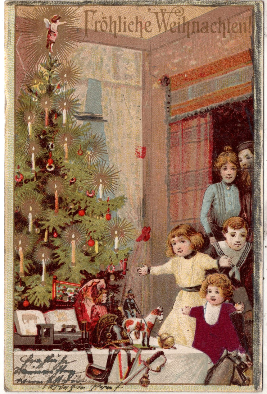 Cartolina Buon Natale / anno. Frohe Weihnachten / Neues Jahr. Merry Christmas & Happy New Year | Collezionissimo