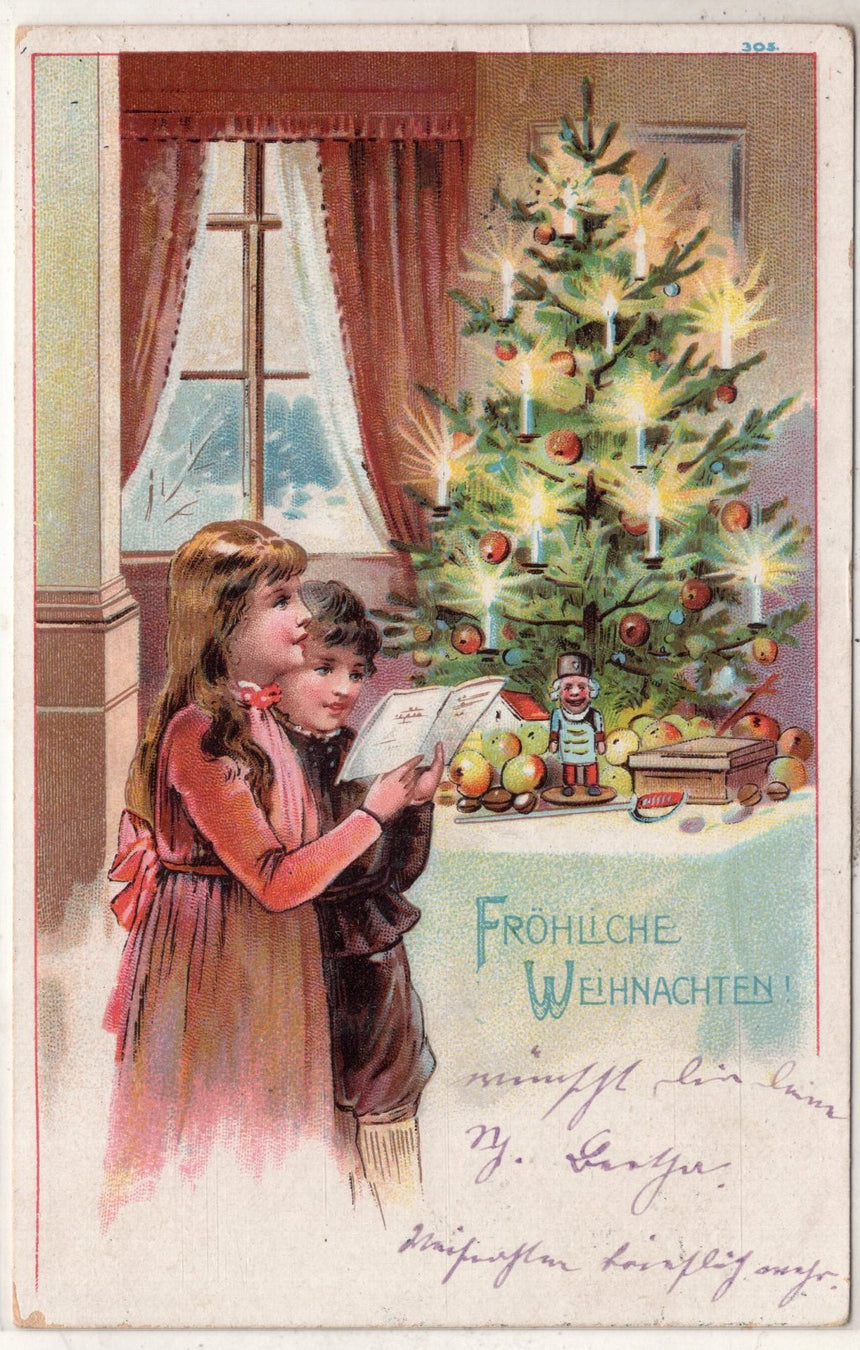 Cartolina Buon Natale / anno. Frohe Weihnachten / Neues Jahr. Merry Christmas & Happy New Year | Collezionissimo