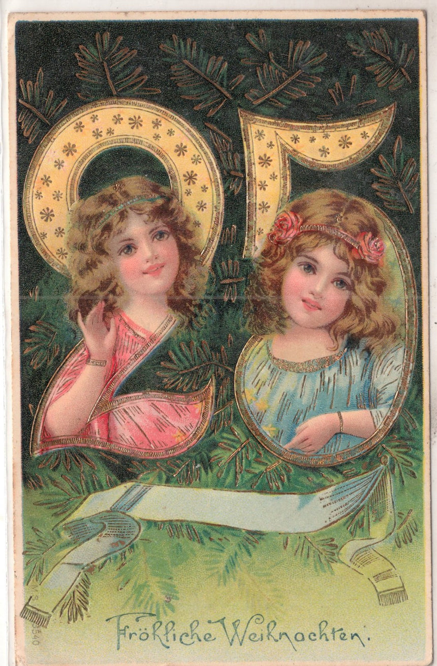 Cartolina Buon Natale / anno. Frohe Weihnachten / Neues Jahr. Merry Christmas & Happy New Year | Collezionissimo