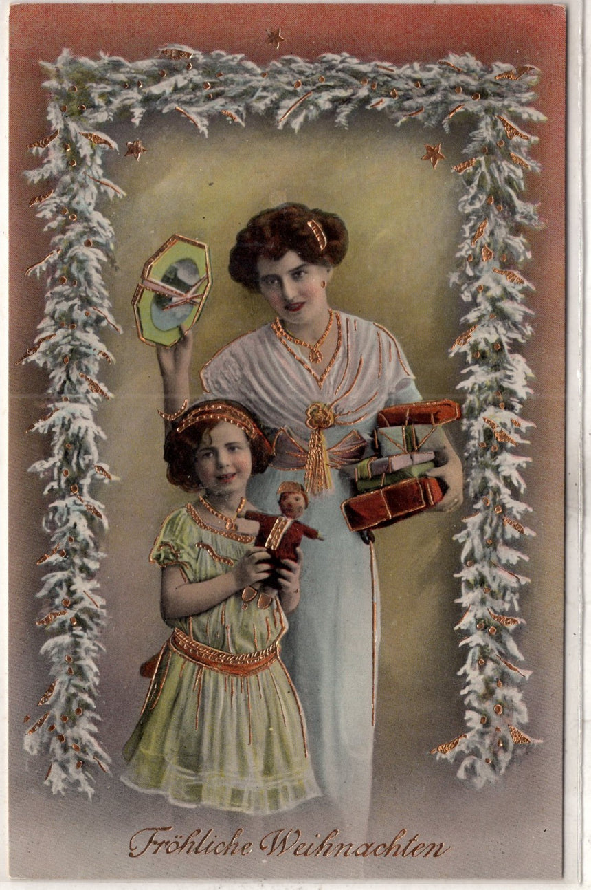 Cartolina Buon Natale / anno. Frohe Weihnachten / Neues Jahr. Merry Christmas & Happy New Year | Collezionissimo