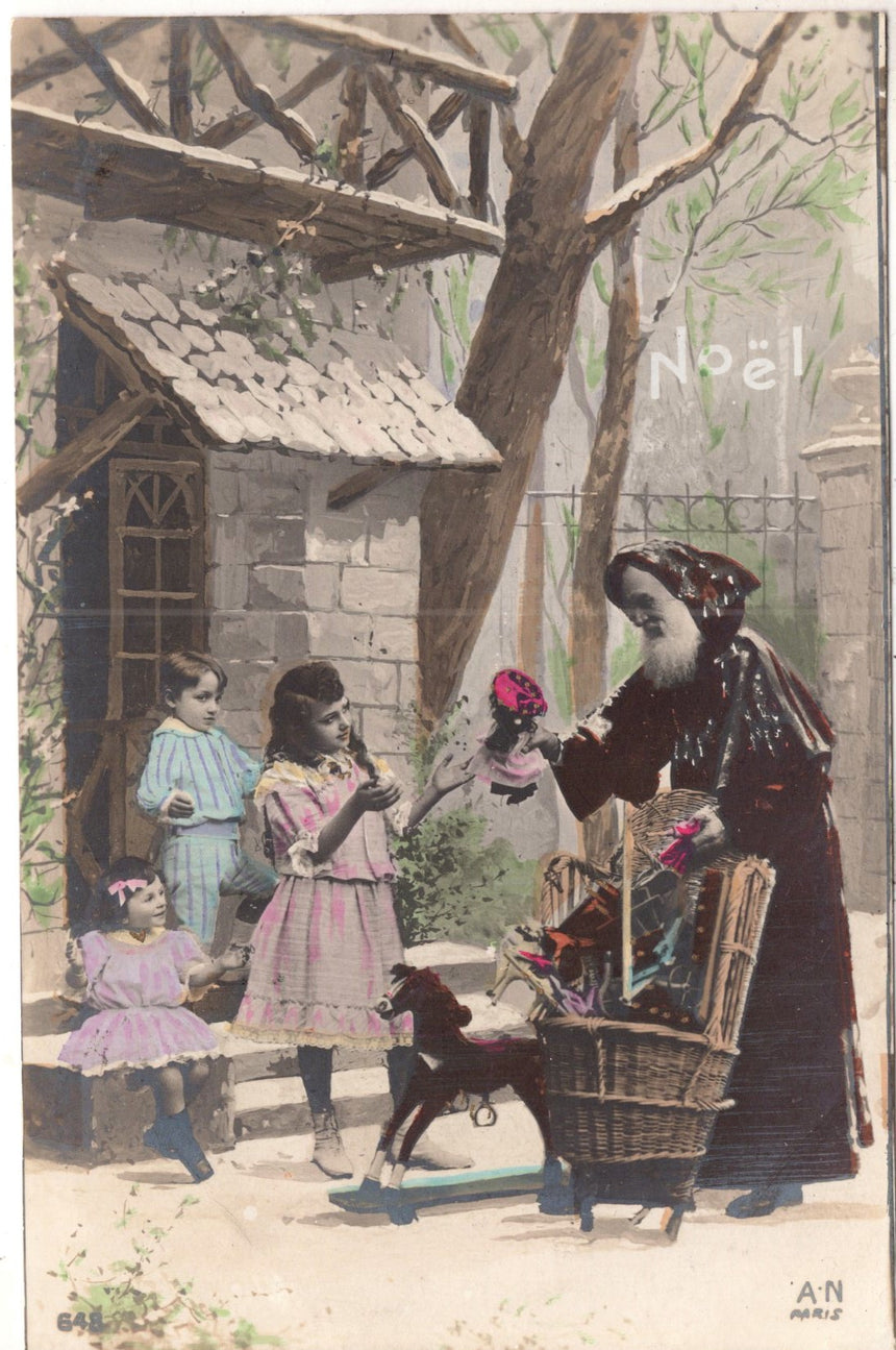 Cartolina Buon Natale / anno. Frohe Weihnachten / Neues Jahr. Merry Christmas & Happy New Year | Collezionissimo