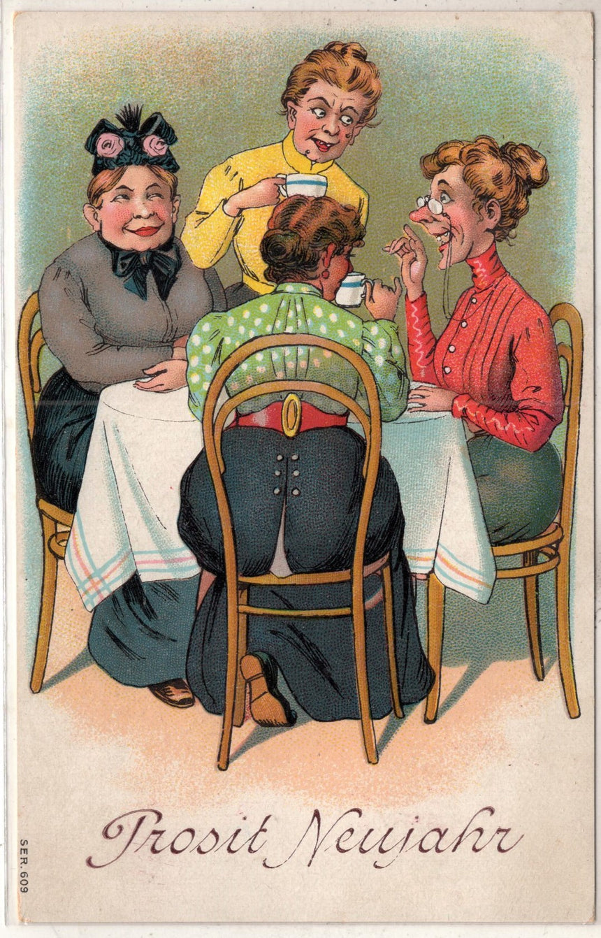 Cartolina Buon Natale / anno. Frohe Weihnachten / Neues Jahr. Merry Christmas & Happy New Year | Collezionissimo