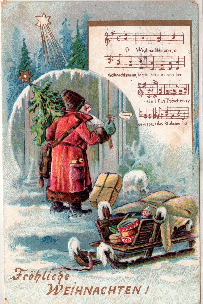 Cartolina Buon Natale / anno. Frohe Weihnachten / Neues Jahr. Merry Christmas & Happy New Year | Collezionissimo