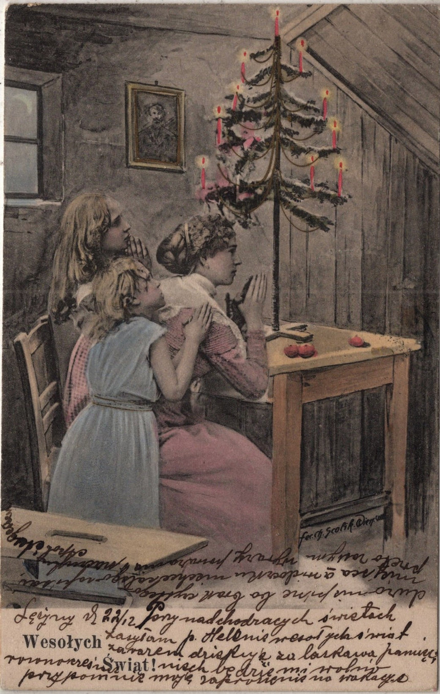 Cartolina Buon Natale / anno. Frohe Weihnachten / Neues Jahr. Merry Christmas & Happy New Year | Collezionissimo