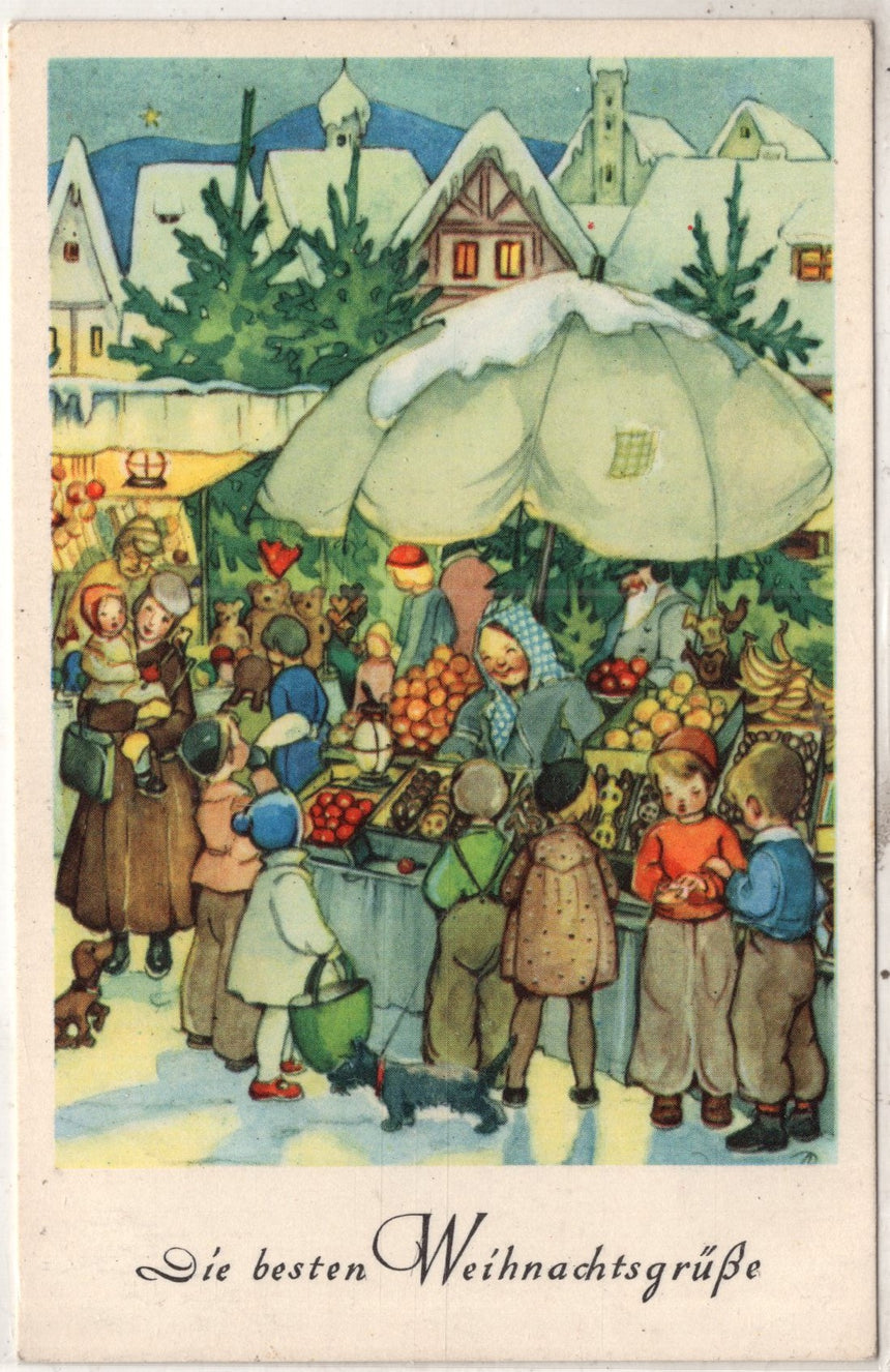 Cartolina Buon Natale / anno. Frohe Weihnachten / Neues Jahr. Merry Christmas & Happy New Year | Collezionissimo