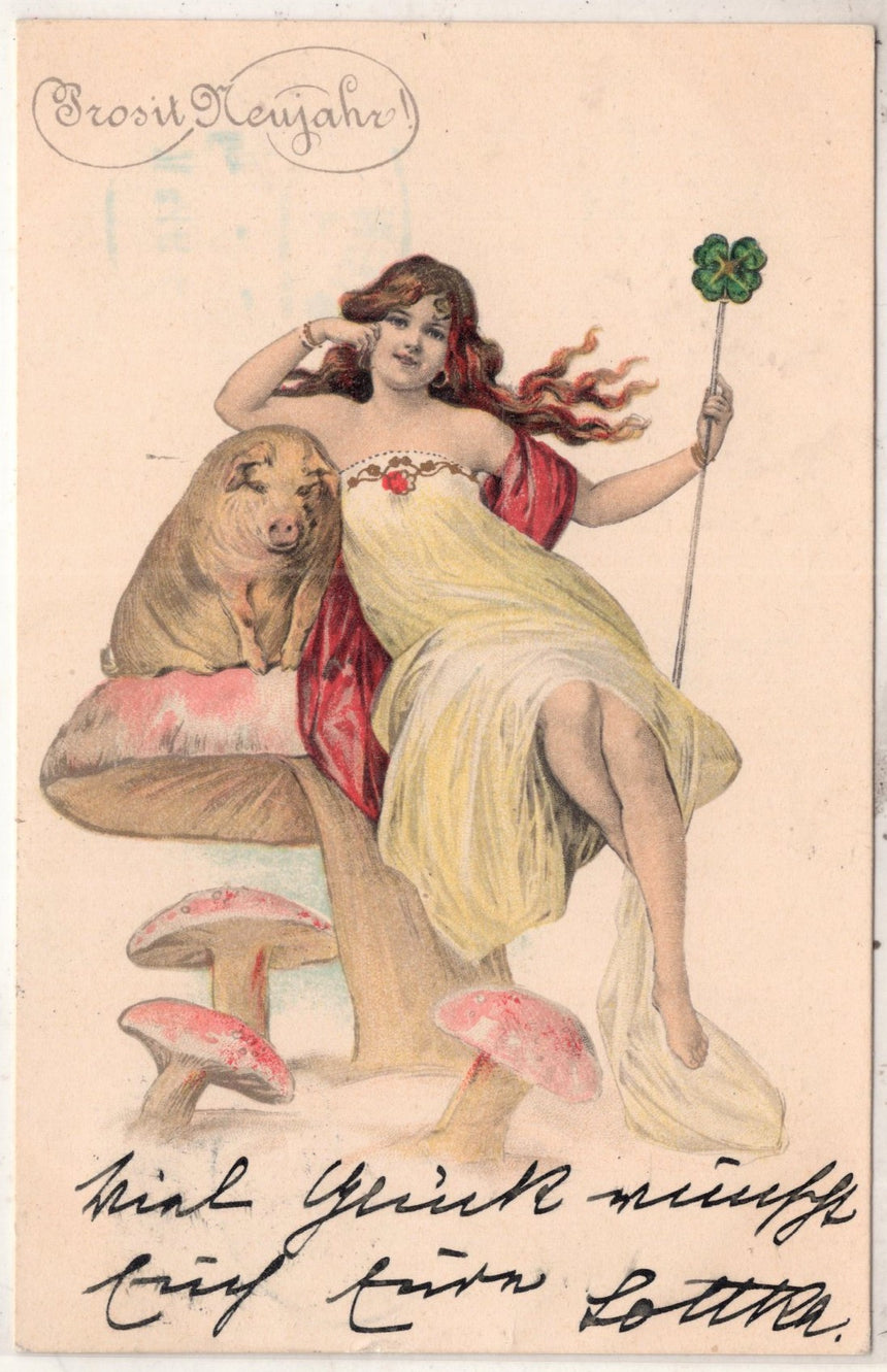 Cartolina Buon Natale / anno. Frohe Weihnachten / Neues Jahr. Merry Christmas & Happy New Year | Collezionissimo