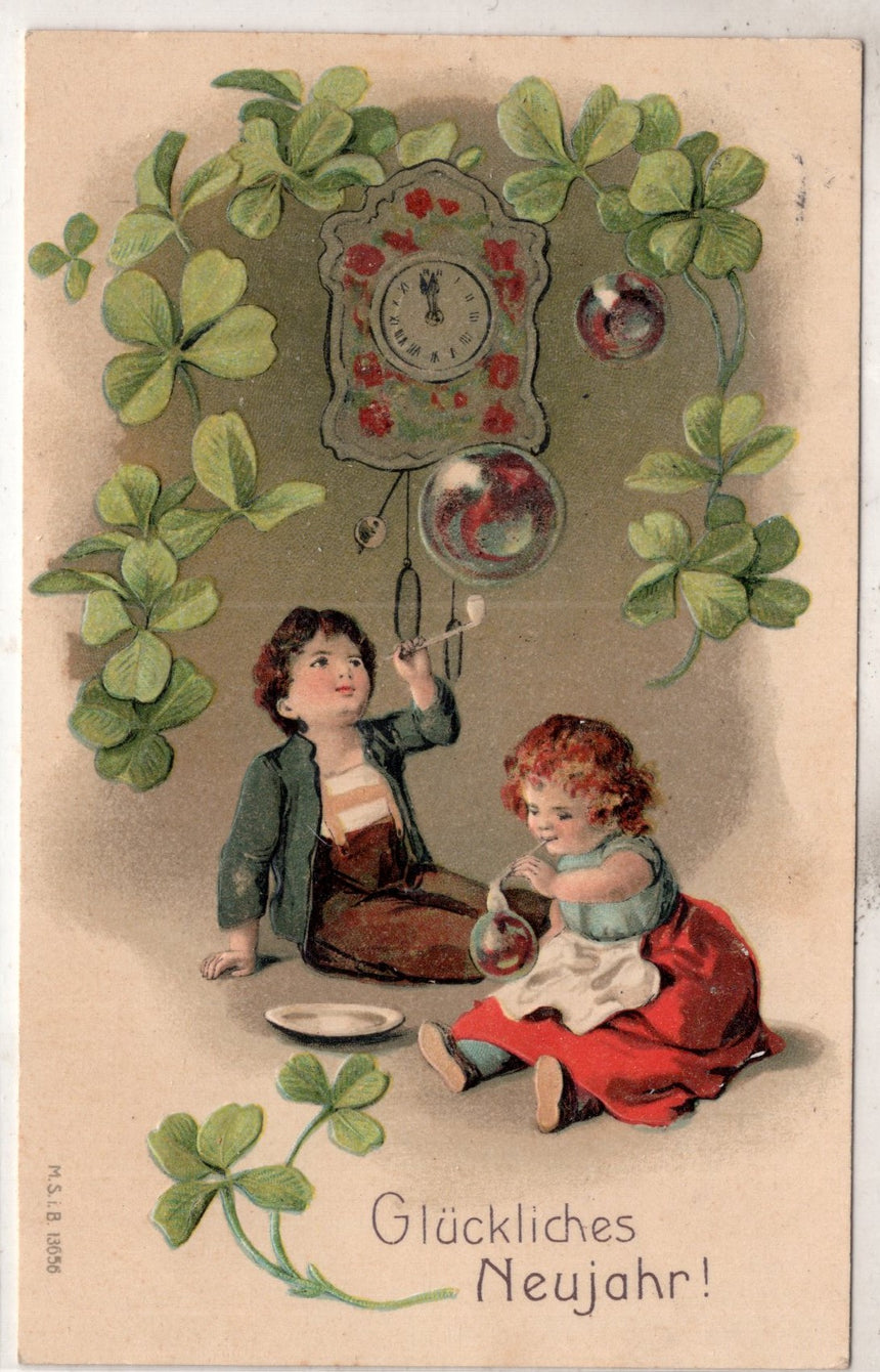 Cartolina Buon Natale / anno. Frohe Weihnachten / Neues Jahr. Merry Christmas & Happy New Year | Collezionissimo