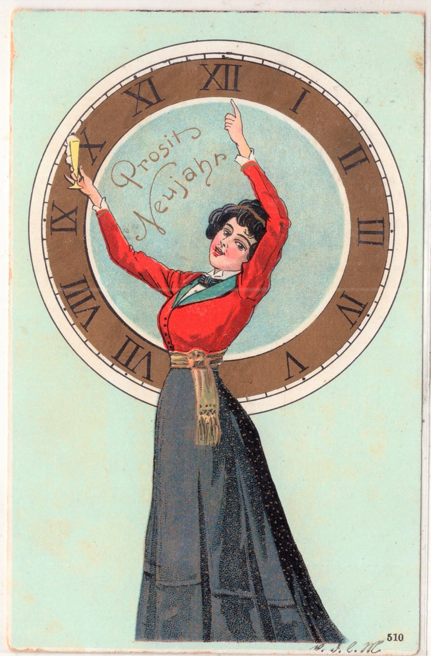 Cartolina Buon Natale / anno. Frohe Weihnachten / Neues Jahr. Merry Christmas & Happy New Year | Collezionissimo