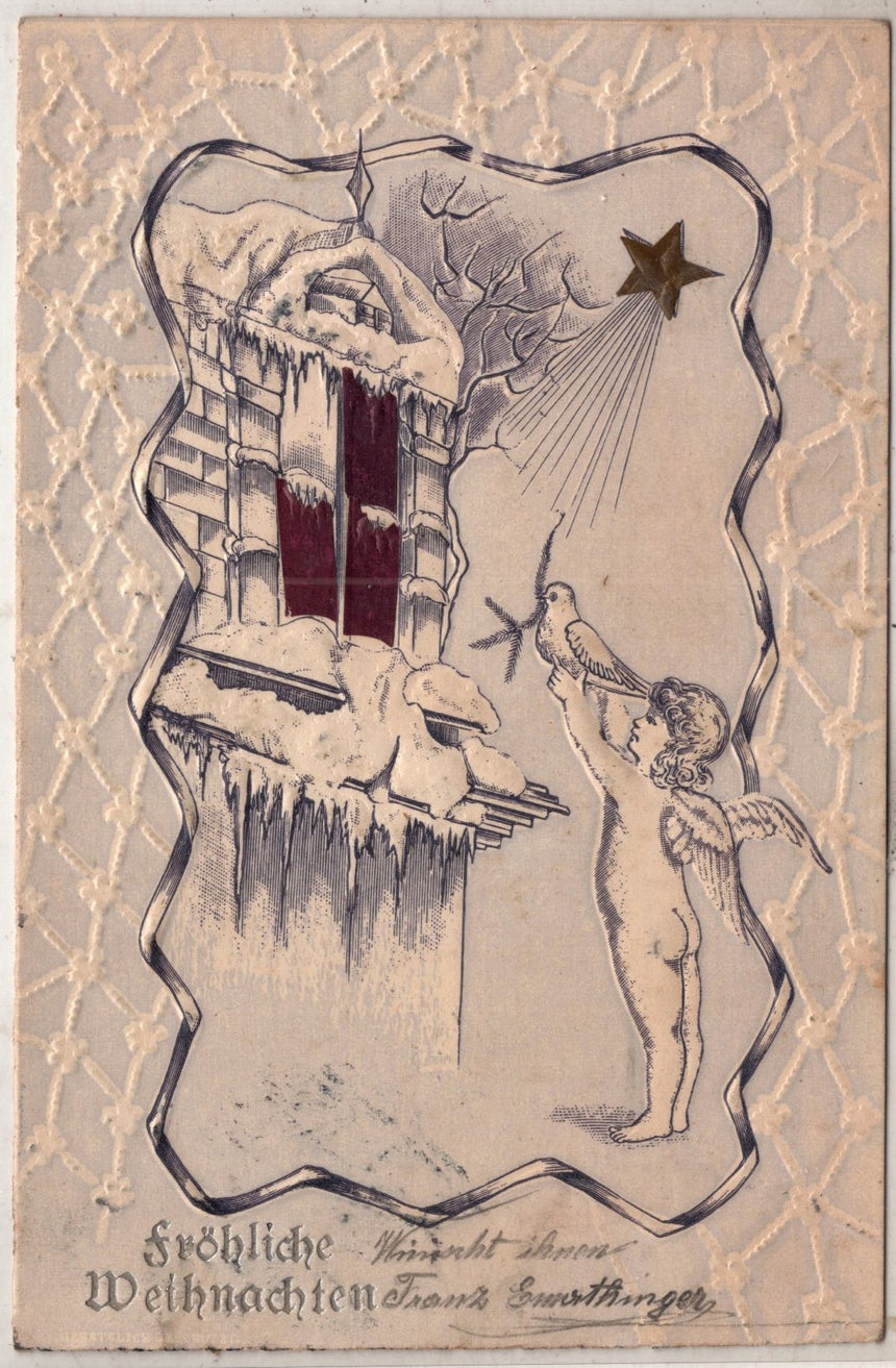 Cartolina Buon Natale / anno. Frohe Weihnachten / Neues Jahr. Merry Christmas & Happy New Year | Collezionissimo