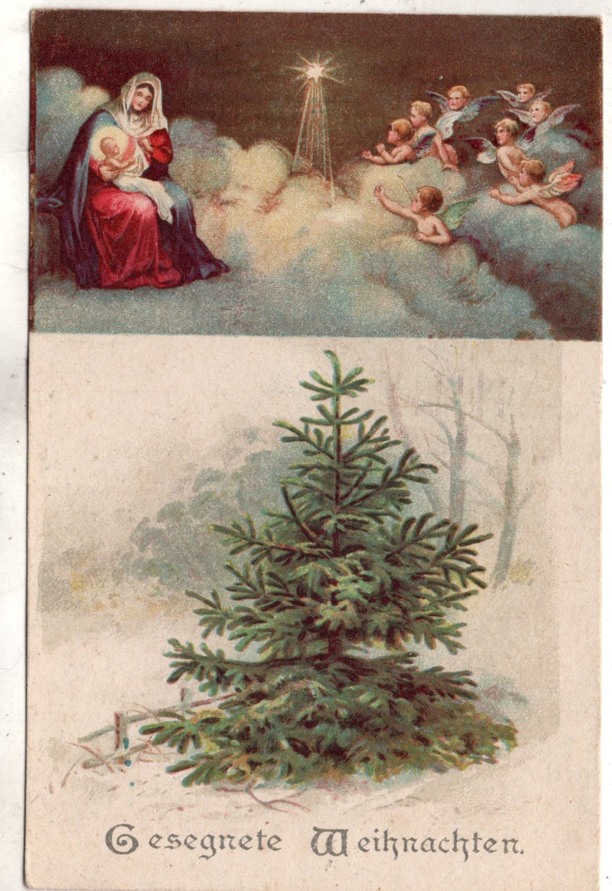 Cartolina Buon Natale / anno. Frohe Weihnachten / Neues Jahr. Merry Christmas & Happy New Year | Collezionissimo