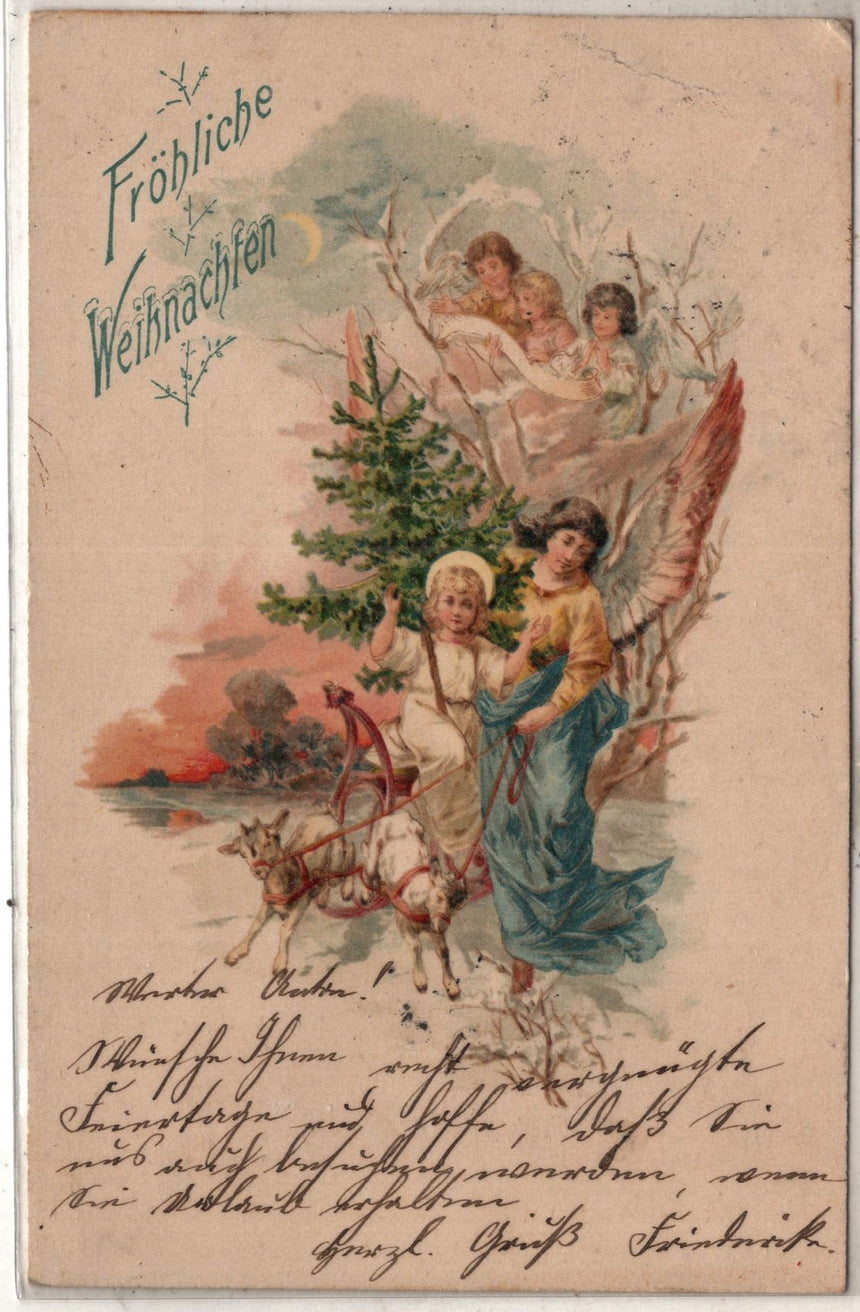 Cartolina Buon Natale / anno. Frohe Weihnachten / Neues Jahr. Merry Christmas & Happy New Year | Collezionissimo
