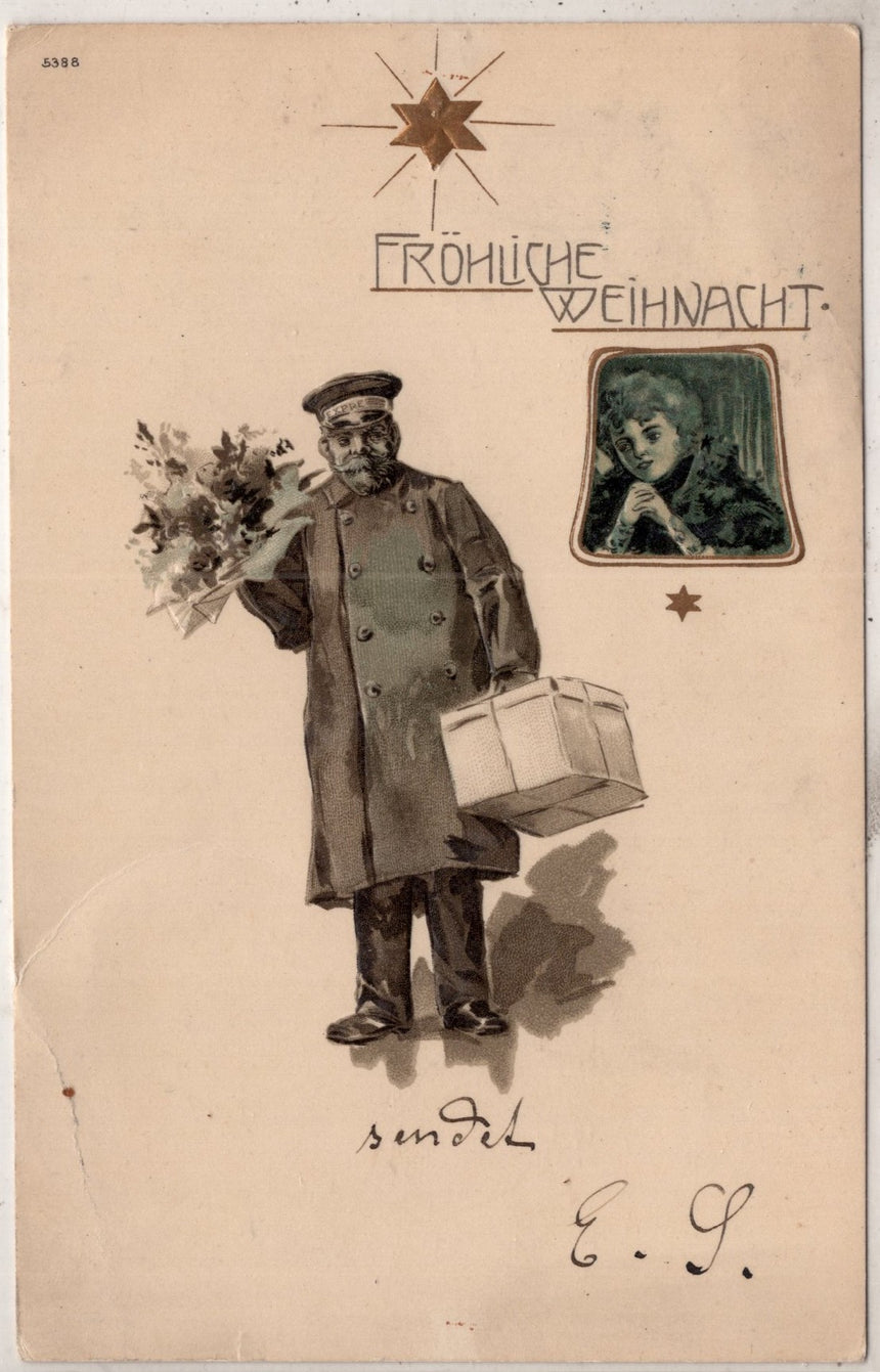 Cartolina Buon Natale / anno. Frohe Weihnachten / Neues Jahr. Merry Christmas & Happy New Year | Collezionissimo